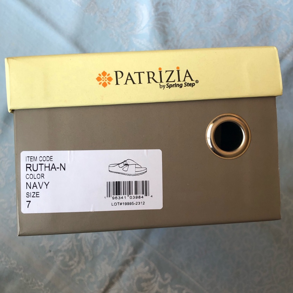 Patrizia by Spring Step Rutha Slide Sandals Navy size 7 - Picture 7 of 7